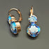 Auskari "Apžilbinošs Mirdzums VI (Light Sapphire Shimmer)" ar Swarovski™ kristāliem